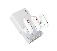 SYNCO P2ST Micro Cravate sans Fil iOS 17/16 USB-C étui de Charge 2TX Blanc | Micro cravate sans fil, étui de charge, Plug & Play, portée 150 m, réduction du bruit, stéréo, vidéo et podcast