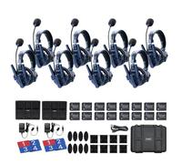 SYNCO Xtalk Master Système de casque interphone sans fil, duplex intégral 2,4 GHz, portée de 500 m, connexion sans maître, suppression du bruit ENC, faible latence de 45 ms, batterie 15H, contrôle par