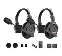 SYNCO XTalk Système d'intercom sans Fil avec Casque, Conception aléatoire pour Les tournages de Films, Les Spectacles sur scène et Les Performances scéniques (XTalk X2 (2PCS))