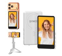 SYNCO XView Monitor Selfie Vlog pour iPhone 17 - Écran Selfie Magnétique sans Fil 1080P/4K pour Vlog, Utilise Caméra Arrière, 50m, 3h, Haut-Parleur pour Live Youtube/TikTok