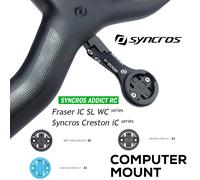 SYNCROS Mount ADDICT RC guidon intégré support d'ordinateur GPS/Garmin/Bryton/Wahoo support de montage CRESTON IC SL syncros Gopro mount