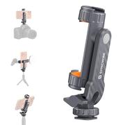SYNCWIRE Adaptateur Trepied Smartphone, Support Telephone pour Trepied avec 2 Sabots Froids, Base Combinée avec Vis 1/4" et Support de Fixation à Froid, Rotative à 360°, Support D'Appareil Photo