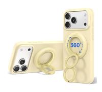 SYNCWIRE Anneau de Support Magnétique pour Téléphone Portable MagSafe - Portable Poignée Téléphonique à Rotation 360° avec Double Anneau Compatible iPhone 17/16/15/14/13/12 Pro Max