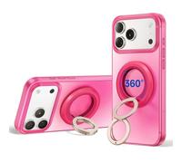 SYNCWIRE Anneau de Support Magnétique pour Téléphone Portable MagSafe - Portable Poignée Téléphonique à Rotation 360° avec Double Anneau Compatible iPhone 17/16/15/14/13/12 Pro Max