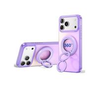 SYNCWIRE Anneau de Support Magnétique pour Téléphone Portable MagSafe - Portable Poignée Téléphonique à Rotation 360° avec Double Anneau Compatible iPhone 17/16/15/14/13/12 Pro Max