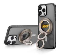 SYNCWIRE Anneau de Support Magnétique pour Téléphone Portable MagSafe - Portable Poignée Téléphonique à Rotation 360° avec Double Anneau Compatible iPhone 17/16/15/14/13/12 Pro Max