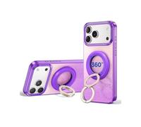 SYNCWIRE Anneau de Support Magnétique pour Téléphone Portable MagSafe - Portable Poignée Téléphonique à Rotation 360° avec Double Anneau Compatible iPhone 17/16/15/14/13/12 Pro Max