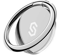 Syncwire Anneau de Support Universel pour téléphone réglable à 360° - Robuste, pour iPhone 11 Pro, XS, Max, XR, X, 8, 7, 6, 6s, 6 Plus, SE, Huawei, Tous Les Smartphones - Argenté