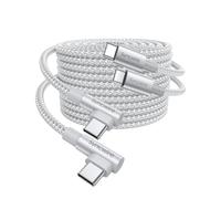 SYNCWIRE Câble USB C vers USB C 60 W [2 M 2 Pack], câble de charge rapide USB-C PD 3.0, câble de charge en nylon pour Apple iPhone 15 Pro Max, Galaxy S24 S23 A55 A25, iPad Air, MacBook, Pixel et plus