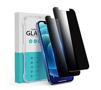 SYNCWIRE Lot de 2 films de protection d'écran anti-espion pour iPhone 12/12 Pro - Dureté 9H - Incassable - 3D - Sans bulles