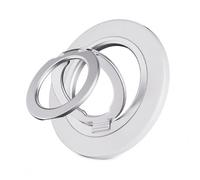 Syncwire Support Anneau Magnétique pour Smartphone, Double Grip, Aimant Puissant, Rotation 360°, Compatible iPhone 17-12 Pro Max & Android, Blanc