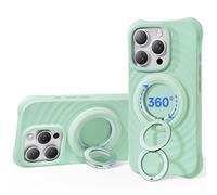 SYNCWIRE Support de téléphone avec anneau MagSafe, rotation à 360 ° magnétique pour téléphone portable, aimants double face anneau de téléphone compatible avec iPhone 17 16 15 14 13 12 Pro Max MagSafe