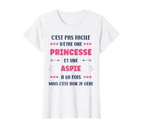 syndrome d'Asperge autiste princesse Humour aspie T-Shirt