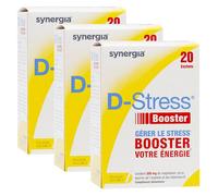 Synergia D-Stress Booster 20 sachets - Lot de 3