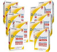 Synergia D-Stress Booster - Energie Physique & Mentale - Lot 10X20 Sachets | Action Rapide - Magnésium de 3ème génération - Aide à gérer les montées de stress en 30 minutes