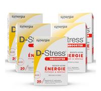 Synergia D-Stress Booster - Energie Physique & Mentale - Lot 5X20 Sachets | Action Rapide - Magnésium de 3ème génération - Aide à gérer les montées de stress en 30 minutes