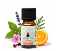 Synergie d’Huiles Essentielles Méditation - Mélange d’Huiles Essentielles 100% Pure et Naturelle - Utilisation en Diffusion pour l’Aromathérapie - 10ml - Analysé et Conditionné en France - Zen’Arôme