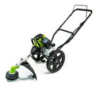 Synergy Débroussailleuse à roues 62cc 4CV - Moteur 2 temps - Modèle Pro Wheels - Tête à fil et lame pour broussailles