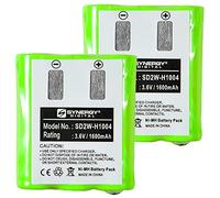 Synergy Digital Batteries radio bidirectionnelles, compatible avec Motorola TalkAbout T600 H2O Radio bidirectionnelle (Ni-MH, 3,6 V, 1600 mAh), pack combo comprenant : 2 piles SD2W-H1004