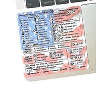 Synerlogic Autocollant de raccourcis Mac OS | Autocollants de clavier pour macOS | Feuille de triche en vinyle laminé sans résidus pour ordinateur portable | Raccourcis MacBook 2025 (drapeau américain