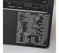 Synerlogic Autocollant pour Mac Word & Excel Raccourcis | Référence Rapide Clavier | Pour MacBook Air/Pro/iMac/Mini