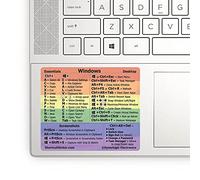 SYNERLOGIC Autocollants de raccourci clavier de référence pour Windows PC | Vinyle adhésif sans résidus pour tout PC, ordinateur portable ou bureau | Feuille de triche pour raccourcis Windows