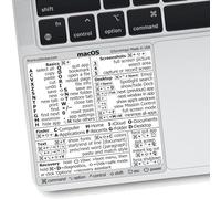 Synerlogic Autocollants de Raccourcis pour Mac OS | Clavier MacBook Air et Pro 13 à 16" | Vinyle Sans Résidus