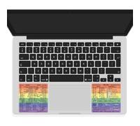 Synerlogic Lot de 2 Feuilles d'Autocollants pour Raccourcis Clavier Mac OS, Word & Excel | Référence Rapide pour Clavier