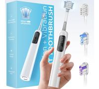 SYNHOPE Brosse à dents sonique oscillante à 60° - 33 K RPM Power Clean, amplitude de swing unique de 60 °, 3 têtes de brosse, étanchéité IPX7 - Blanchiment des dents et amélioration de la santé des