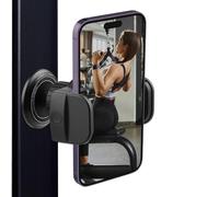 Synkris Support Téléphone Magnétique pour Salle De Sport Pouces Base Alliage Résistante 360° Réglable Aimants N52 Puissants Compatible avec iPhone Samsung Pixel Noir Cadeaux de Noël