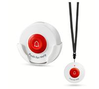 SYNLETT Bouton d’Appel médical sans Fil pour Personnes âgées à Domicile Compatible Uniquement avec bip aidant M091B et SP30 Accessoire système d’Alerte SOS pour Seniors Patients et urgences