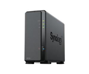 Synology DiskStation DS124 NAS 1 baie, Realtek RTD1619B 1.7GHz, 1Go DDR4, 1xGbE, 2x USB 3.2 Gen 1, SATA 2.5/3.5", 108To max, DiskStation Manager