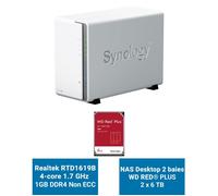 Synology DiskStation DS223J Serveur NAS WD RED PLUS 12To (2x6To)