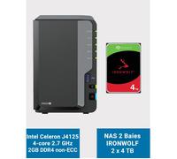 Synology DiskStation DS224+ 2Go Serveur NAS IRONWOLF 8To (2x4To)