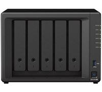 Synology DS1522+ Solution NAS de Bureau à 5 Baies de 20 to, installée avec 5 disques Western Digital Red Plus de 4 to
