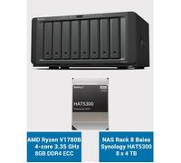 Synology DS1823xs+ Serveur NAS HAT5300 32To (8X4To)