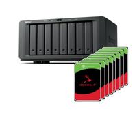 Synology DS1825+ Seagate Ironwolf 8X 2TB Bundle 8 Bay Plus Series with Ryzen V1500B, 8GB Ram (32GB max), 2x 2.5GbE, 2x M.2 NVMe Slots.PCIe Slot for NIC Options