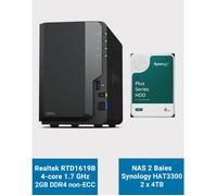 Synology DS223 Serveur NAS HAT3300 8To (2x4To)