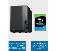 Synology DS223 Serveur NAS SkyHawk 20To (2x10To)