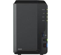 Synology DS223 Solution NAS de bureau à 2 baies de 8 To avec 2 disques durs HAT5300 de 4To et stockage de données