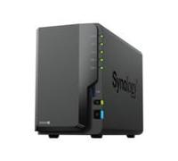 Synology DS224+ Station de disque NAS à 2 baies (Intel Celeron J4125 4 cœurs 2,0 GHz, 2 Go de RAM DDR4, 2 x RJ-45 1 GbE) avec 2 disques durs de 12 To