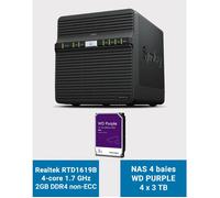 Synology DS423 2GB Serveur NAS WD PURPLE 12To (4x3To)