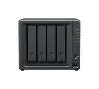 Synology DS423+ Station de disque NAS 4 baies (Intel Celeron J4125 4-core 2 Go de RAM 2 x RJ-45 1 GbE) 12 To avec 4 disques durs NAS Seagate IronWolf 3 To