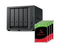 Synology DS425+ 16TB Bundle Seagate (4X 4TB Seagate Ironwolf) 4 Bay Desktop NAS avec processeur Intel Celeron J4125 Quad-Core, 2 Go de RAM DDR4