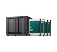 Synology DS425+ Station de Disque NAS 4 Baies (Intel Celeron J4125 4-Core 2 Go de RAM 2 x RJ-45 1 GbE Port LAN) 16 to avec 4 x HAT3300-4T