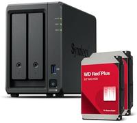 Synology DS725+ Diskstation NAS à 2 baies (Ryzen R1600, 4 Go de RAM, 1 x 2,5 GbE, 1 x 1 GbE, 2 x M.2 NVMe) avec 2 x 4 To WD Red Plus