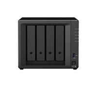 Synology DS923+ Station de disque NAS 4 baies (AMD Ryzen™ 4 threads R1600 Dual-Core 4 Go de RAM 2 x RJ-45 1 GbE port LAN) avec 4 disques durs Synology Enterprise 4 To (HAT5300-4T)
