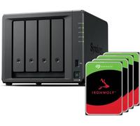 Synology DS925+ Bundle 16To Seagate (Ironwolf 4X 4To) NAS de bureau 4 baies, ports 2,5 GbE, 4 Go de RAM