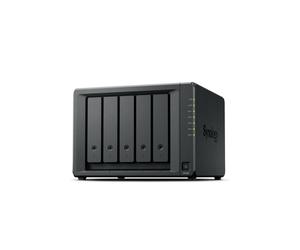 Synology DX525 - Boîtier d'Extension 5 Baies SATA 3.5/2.5" pour HDD/SSD - Châssis Bureau Noir - Double Ventilation 92mm - Kensington - PME