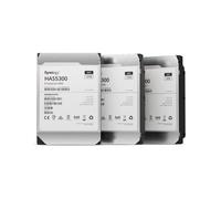 Synology HAS5300-12T HDD 12To SAS 3.5" 7200RPM 256Mo, Débit 274Mo/s, Charge 550To/an, MTTF 2.5M heures, Consommation 7.8W lecture/écriture.